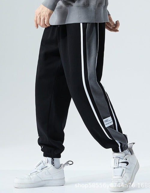 Load image into Gallery viewer, Plus Size Men&#39;s Ankle-tied Loose Plus-sized Sports Pants 2668south
