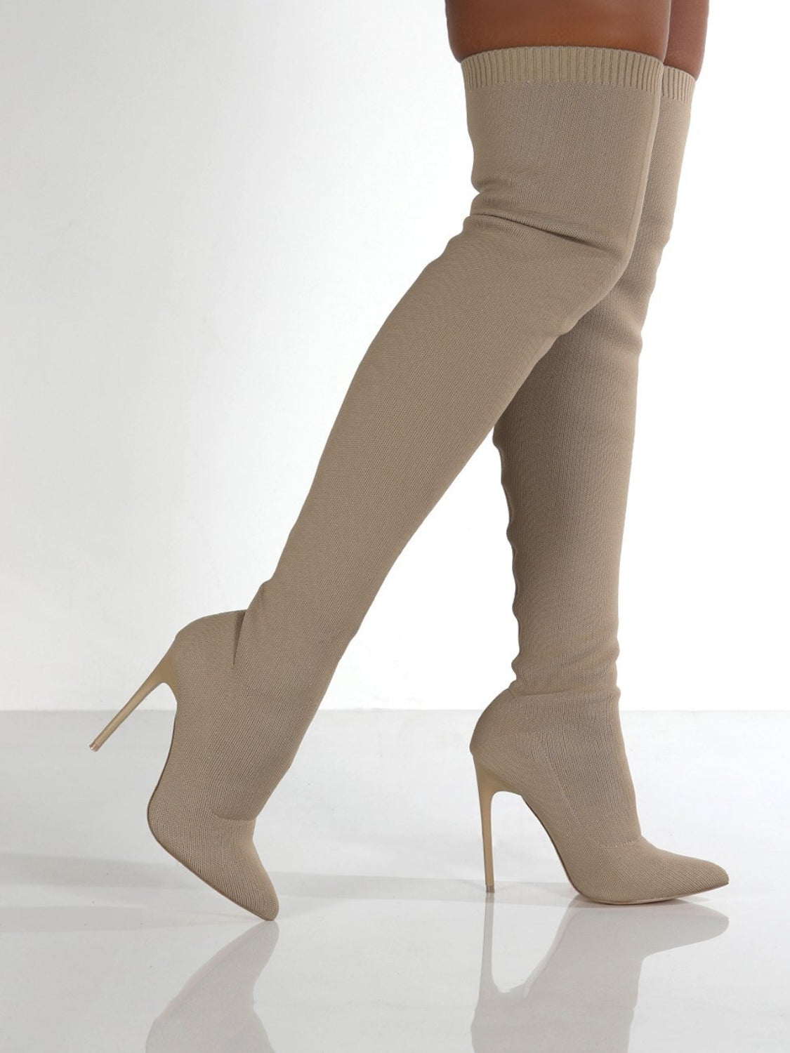 Point Toe Over Knee Stiletto Boots 2668south