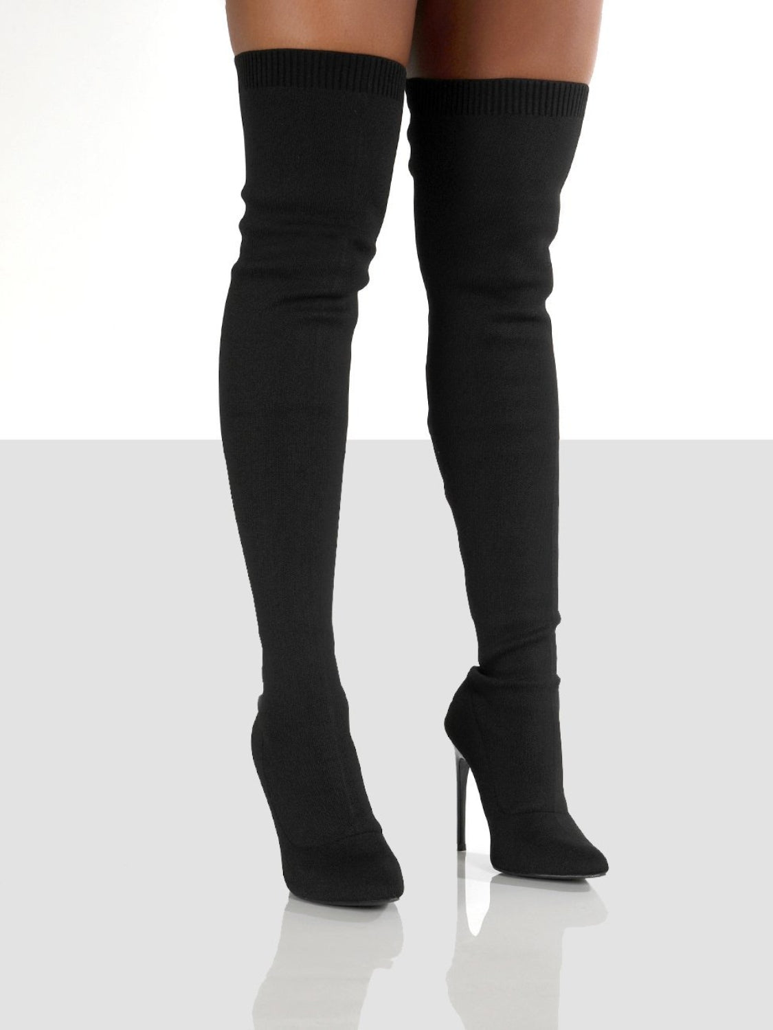 Point Toe Over Knee Stiletto Boots 2668south