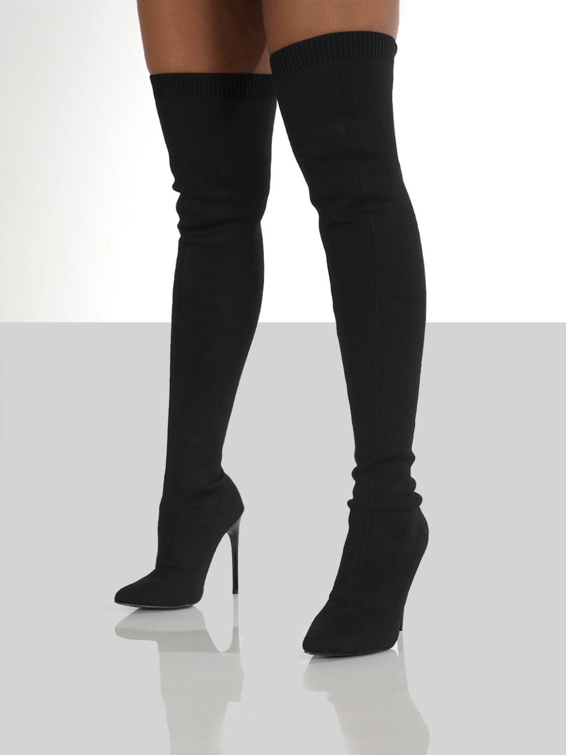 Point Toe Over Knee Stiletto Boots 2668south