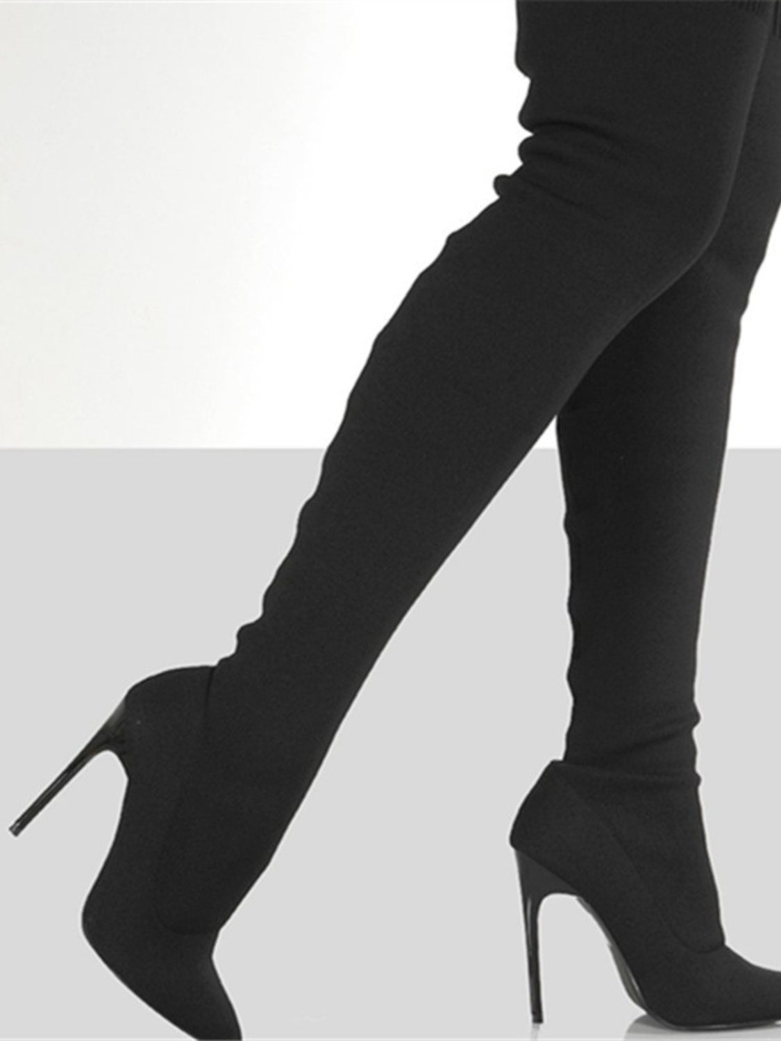 Point Toe Over Knee Stiletto Boots 2668south