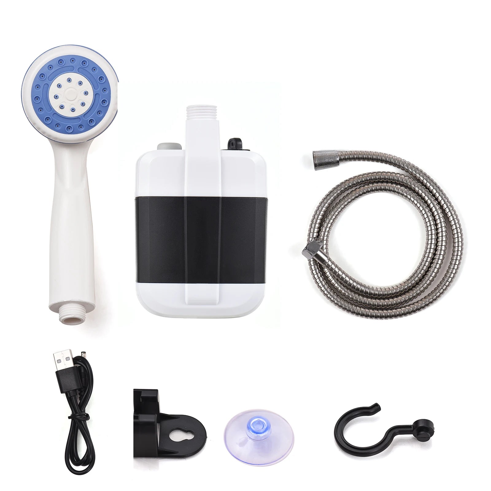 Portable Camping Shower Outdoor USB Rechargeable Electric Shower Pump for Camping Car Washing Gardening Pet Cleaning 2668south