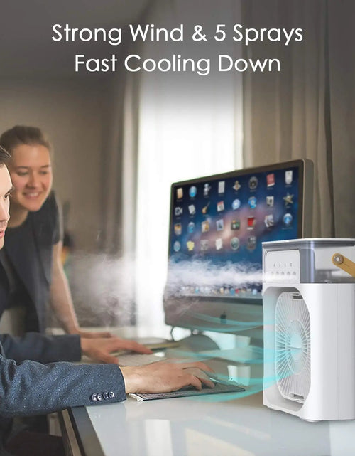 Load image into Gallery viewer, Portable Humidifier Fan Air Conditioner Household Small Air Cooler Hydrocooling Portable Air Adjustment for Office 3 Speed Fan 2668south
