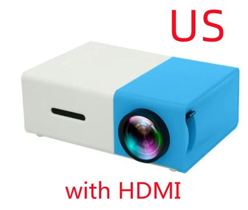 Load image into Gallery viewer, Portable Projector 3D Hd Led Home Theater Cinema HDMI-compatible Usb Audio Projector Yg300 Mini Projector 2668south
