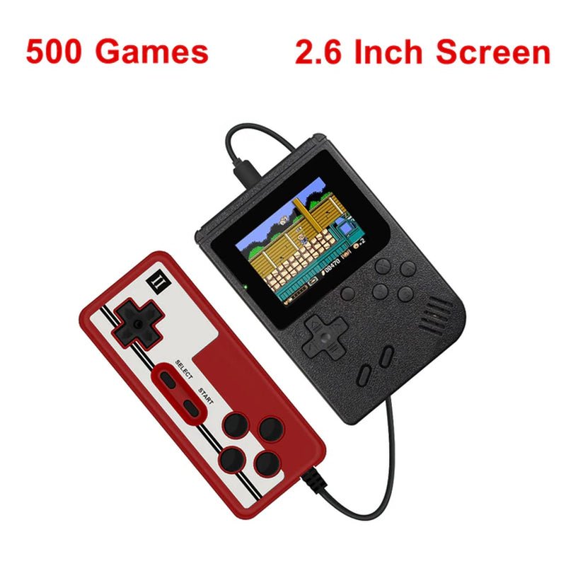 Portable Retro Mini Video Game Console 8-Bit Handheld Game Player Built-In 500 Games AV Out Game Console Gameboy Videojuego 2668south