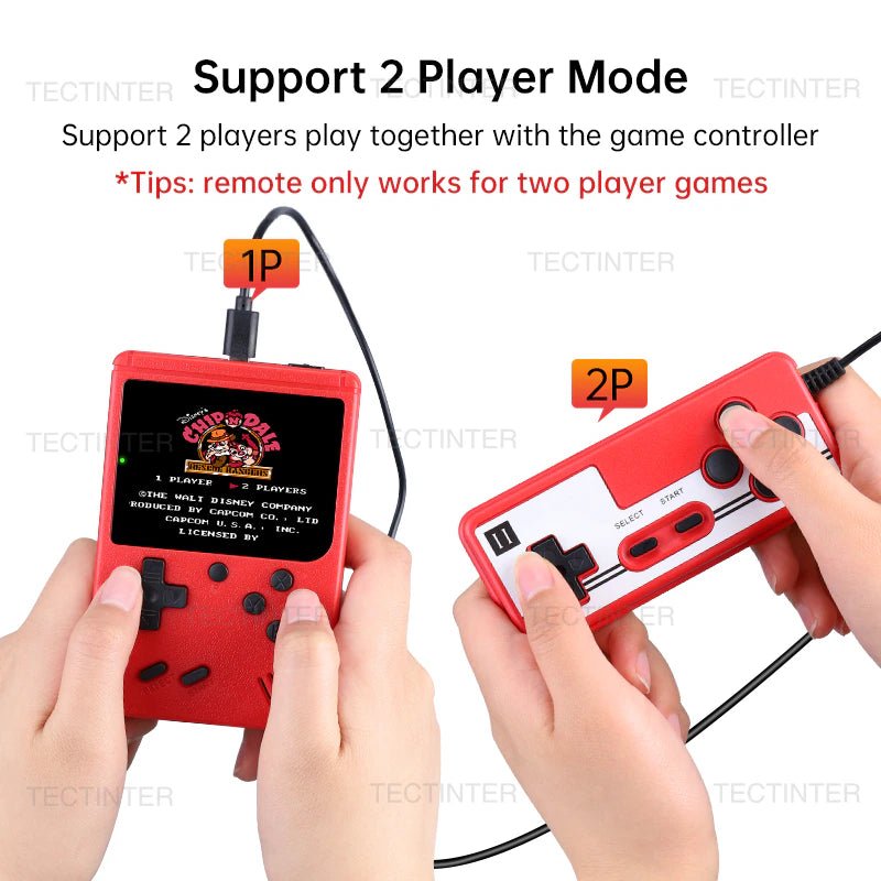 Portable Retro Mini Video Game Console 8-Bit Handheld Game Player Built-In 500 Games AV Out Game Console Gameboy Videojuego 2668south