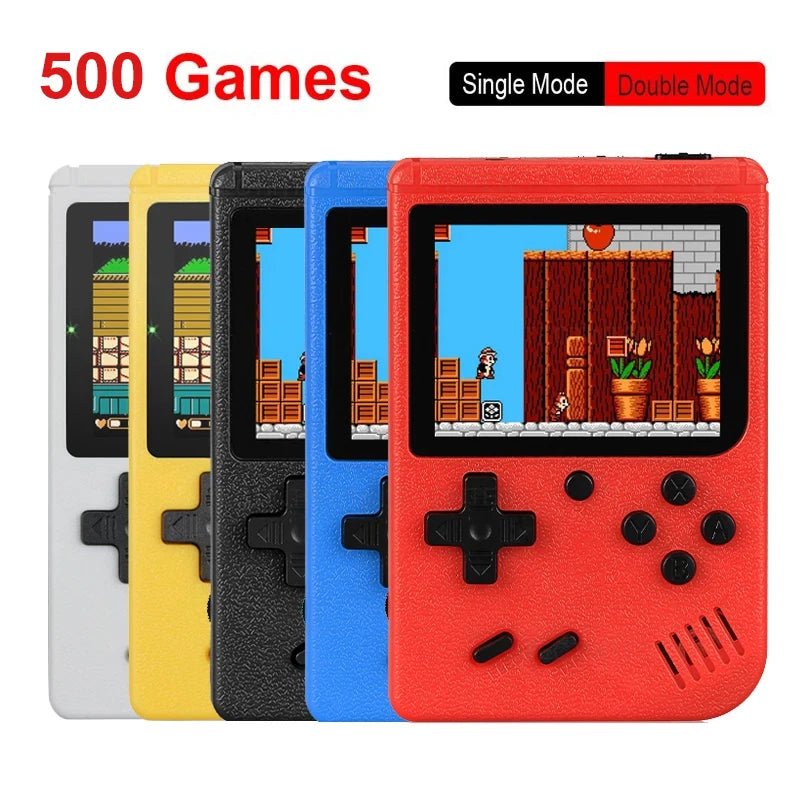 Portable Retro Mini Video Game Console 8-Bit Handheld Game Player Built-In 500 Games AV Out Game Console Gameboy Videojuego 2668south