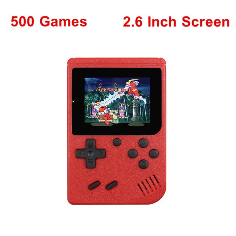 Portable Retro Mini Video Game Console 8-Bit Handheld Game Player Built-In 500 Games AV Out Game Console Gameboy Videojuego 2668south