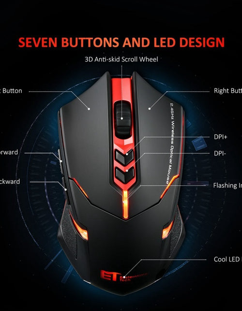 Load image into Gallery viewer, Power-Saving Silent Luminous Wireless Mouse 2668south
