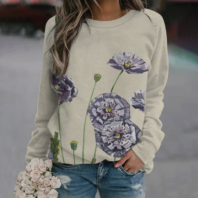 Printed Casual Long Sleeve Pullover Hoodie 2668south