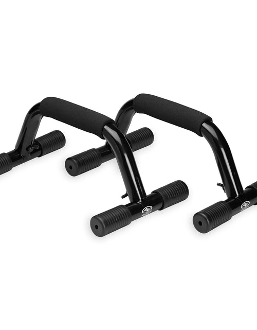 تحميل الصورة إلى عارض المعرض، Push-Up Bars, Pair, Sturdy Push-Up Stands, Black 2668south
