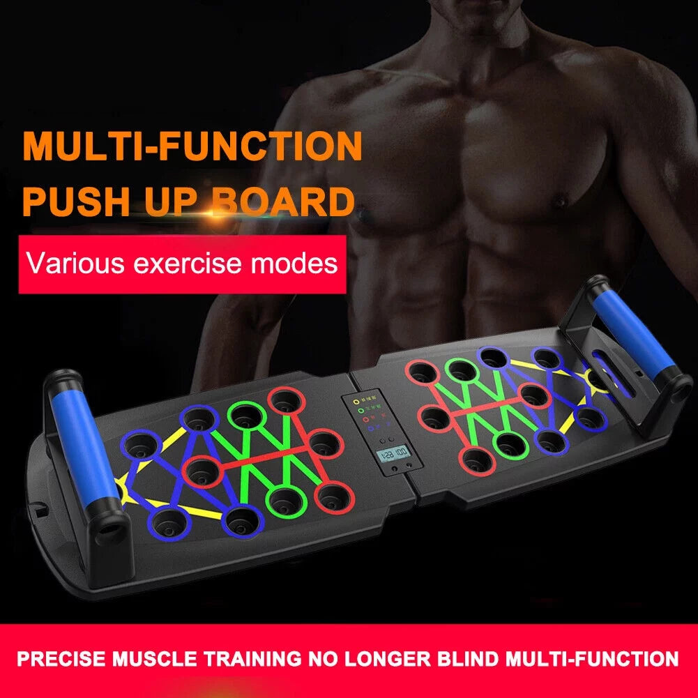 Push up Board, Portable Multi-Function Foldable 10 in 1 Push up Bar, Push up Handles for Floor,Professional Push up Strength Training Equipment with Timer 2668south