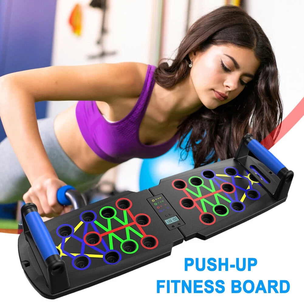 Push up Board, Portable Multi-Function Foldable 10 in 1 Push up Bar, Push up Handles for Floor,Professional Push up Strength Training Equipment with Timer 2668south