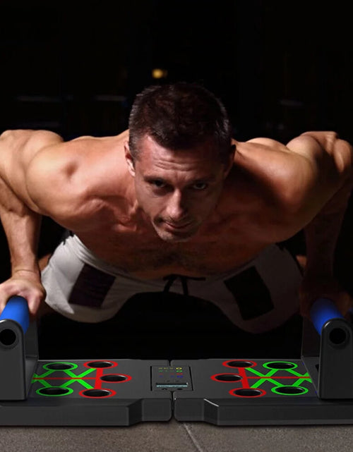 تحميل الصورة إلى عارض المعرض، Push up Board, Portable Multi-Function Foldable 10 in 1 Push up Bar, Push up Handles for Floor,Professional Push up Strength Training Equipment with Timer 2668south
