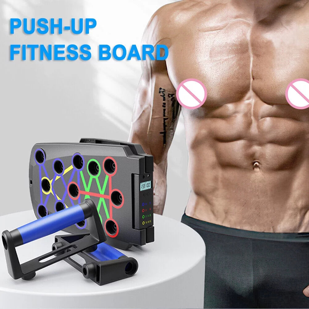 Push up Board, Portable Multi-Function Foldable 10 in 1 Push up Bar, Push up Handles for Floor,Professional Push up Strength Training Equipment with Timer 2668south