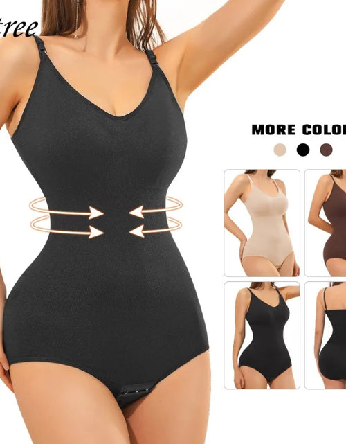 Load image into Gallery viewer, Qtree Full Body Shaper Shapewear Sculpting Sleeveless Tummy Control Bodysuit for Women Slim Waist Trainer with Hooks plus Size 2668south
