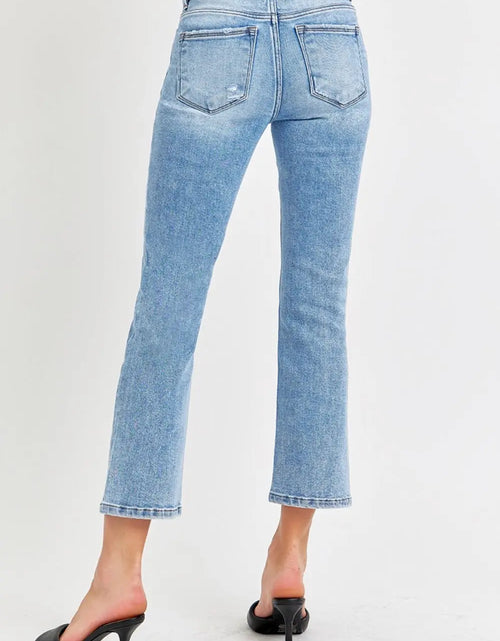 Load image into Gallery viewer, RISEN Full Size Low Rise Crop Slim Straight Jeans 2668south
