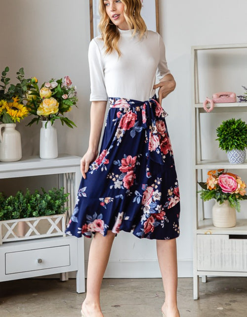 Load image into Gallery viewer, Reborn J Floral Wrap Ruffled Skirt 2668south
