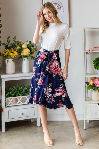 Reborn J Floral Wrap Ruffled Skirt 2668south