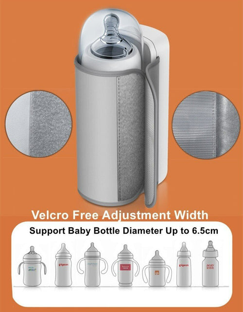 Load image into Gallery viewer, Rechargeable Baby Bottle Warmer 6Levels Temperature Adjustment with Temperature Display Breast Warmer Sleeve Feeding Accessories 2668south
