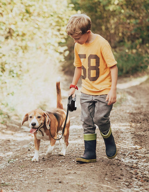 Load image into Gallery viewer, Retractable Dog Leash with Dispenser and Poop Bags, 10 Ft Pet Walking Leash for X-Small Dog or Cat up to 18 Lbs, Anti-Slip Handle, Tangle Free, Reflective Nylon Tape (XS, White) 2668south
