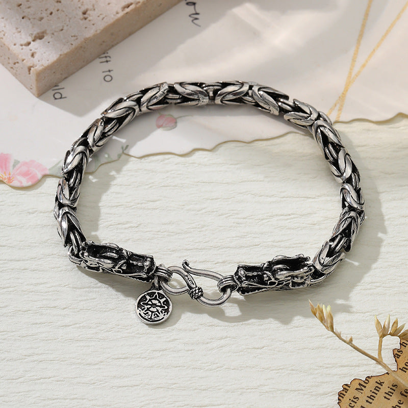 Retro Hip Hop Dragon Bracelet Men's Personalized Hip Hop 2668south