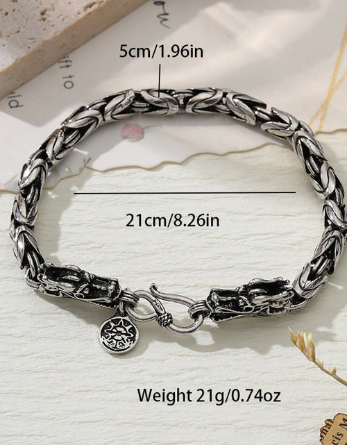 Load image into Gallery viewer, Retro Hip Hop Dragon Bracelet Men&#39;s Personalized Hip Hop 2668south
