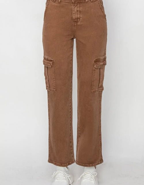 Load image into Gallery viewer, Risen Full Size High Rise Cargo Jeans 2668south
