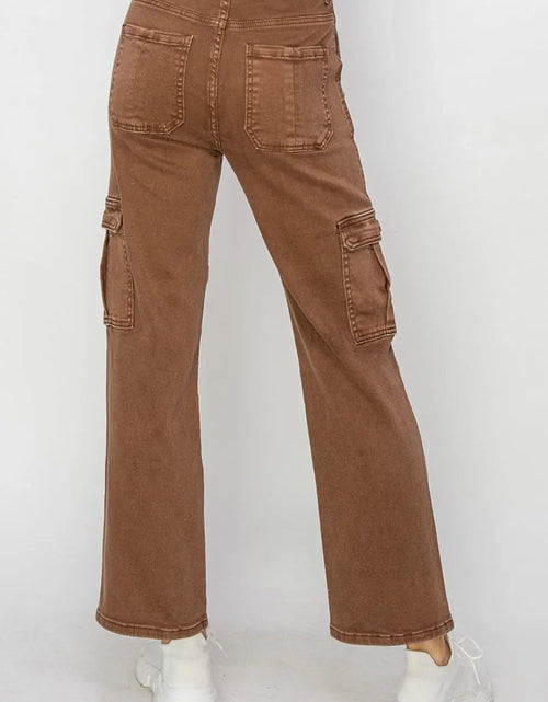 Load image into Gallery viewer, Risen Full Size High Rise Cargo Jeans 2668south
