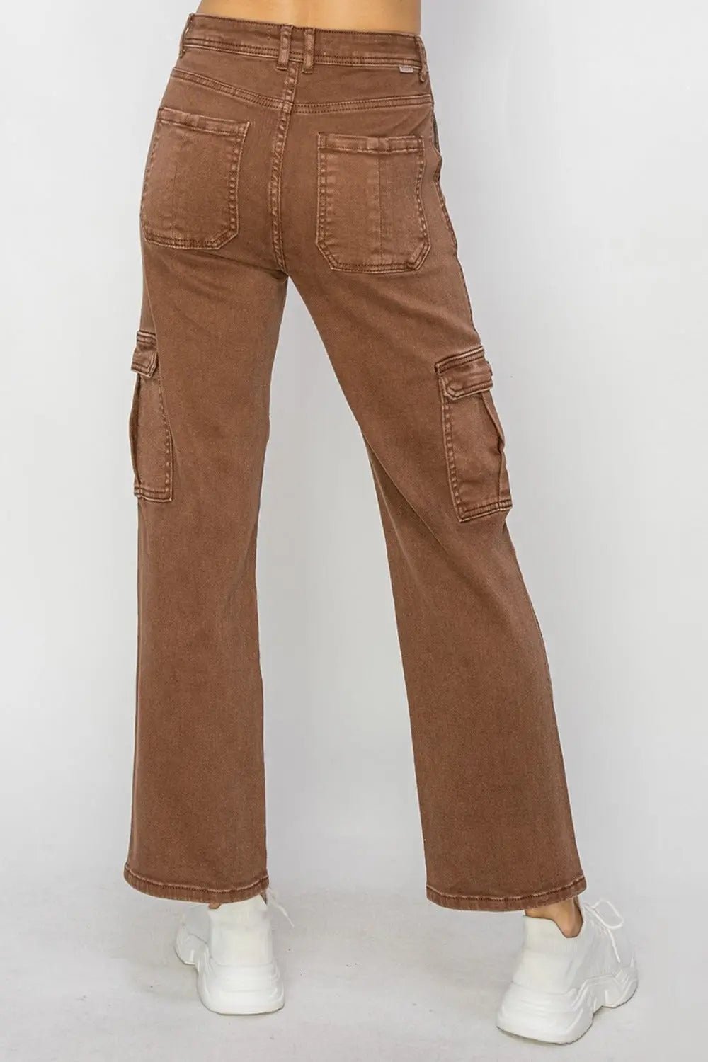 Risen Full Size High Rise Cargo Jeans 2668south