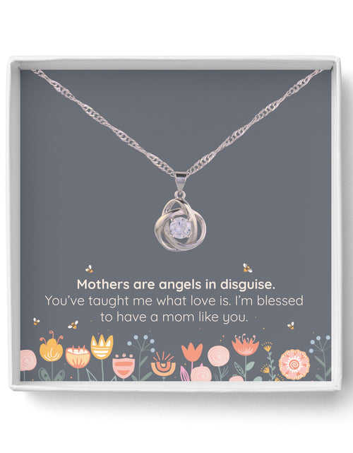 Load image into Gallery viewer, Round Knot Pendant Necklace with Cubic Zirconia 2668south
