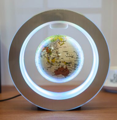 Round LED World Map Floating Globe Magnetic Levitation Light Anti Gravity Magic 2668south