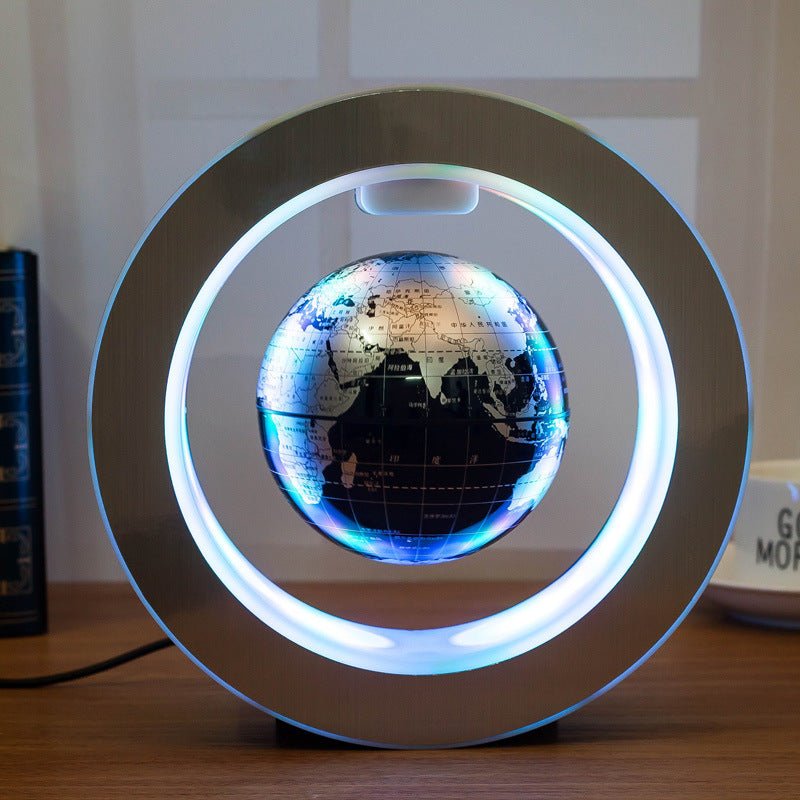 Round LED World Map Floating Globe Magnetic Levitation Light Anti Gravity Magic 2668south