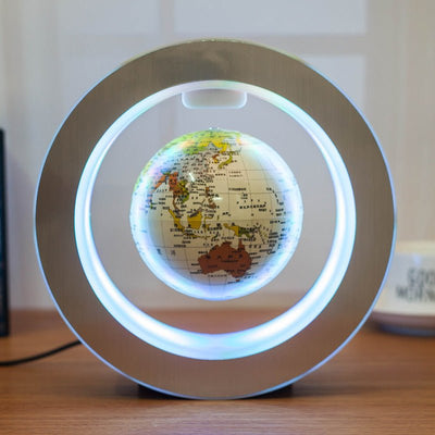 Round LED World Map Floating Globe Magnetic Levitation Light Anti Gravity Magic 2668south