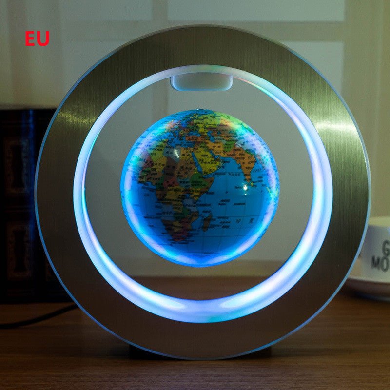 Round LED World Map Floating Globe Magnetic Levitation Light Anti Gravity Magic 2668south