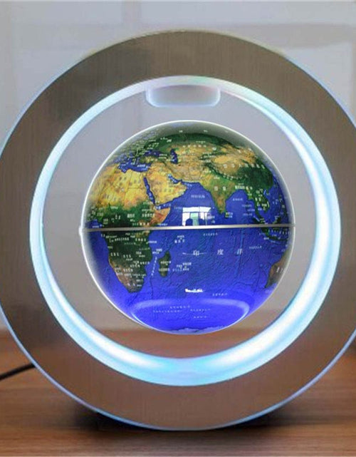 Load image into Gallery viewer, Round LED World Map Floating Globe Magnetic Levitation Light Anti Gravity Magic 2668south
