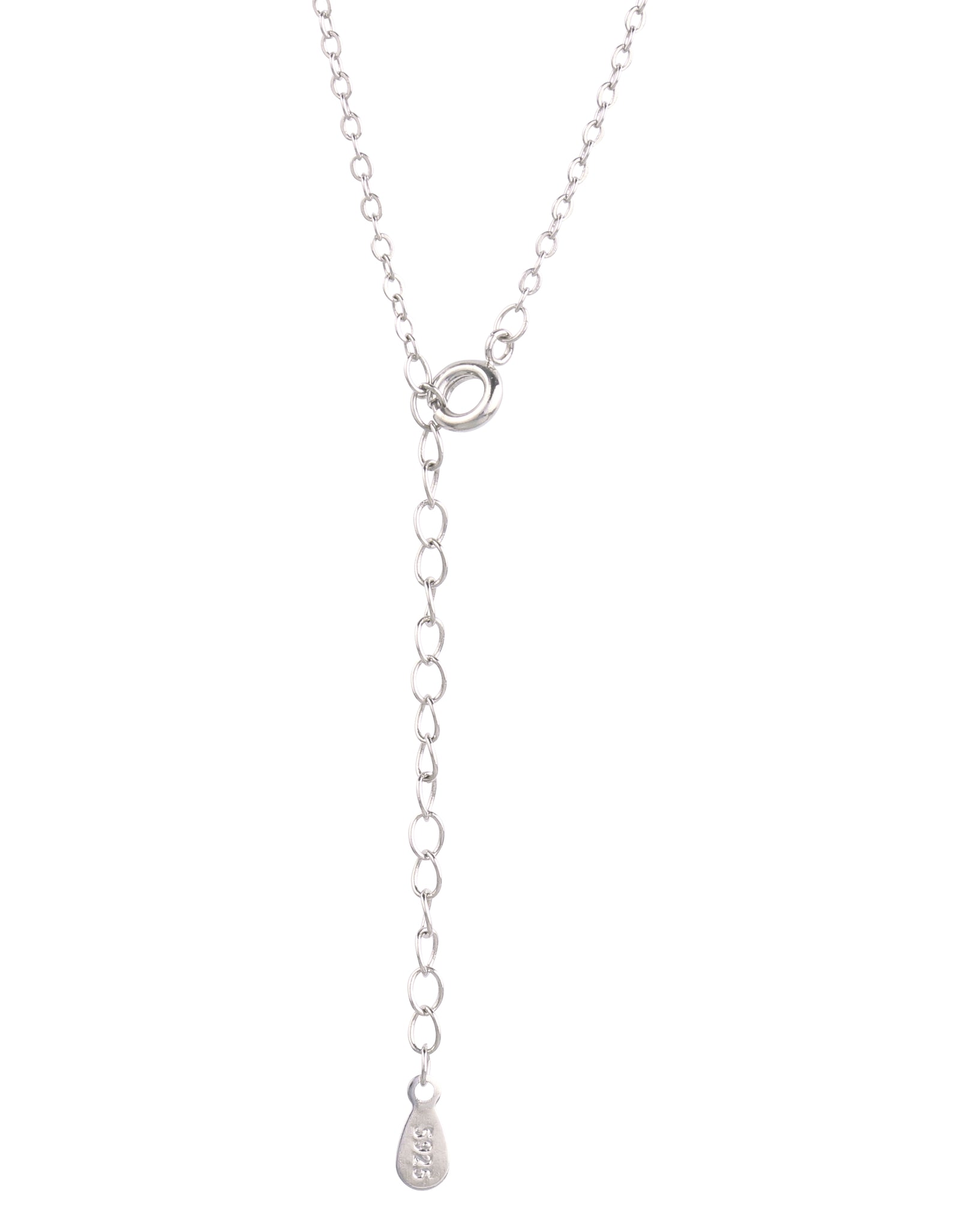 Round Pendant Pave Necklace 2668south