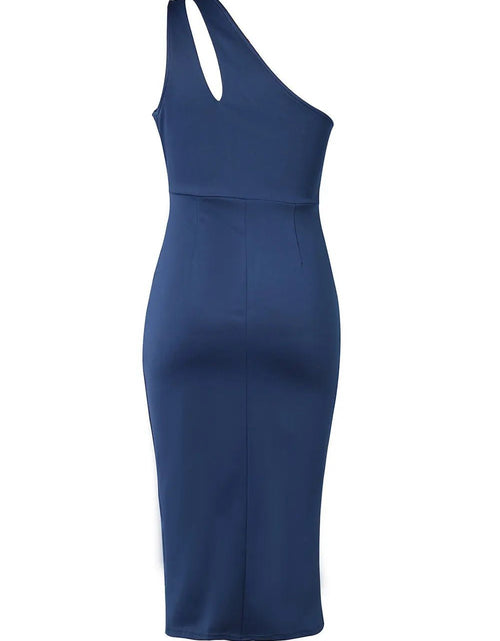 Load image into Gallery viewer, Ruched Cutout Single Shoulder Dress 2668south
