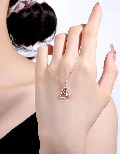 Load image into Gallery viewer, S925 Elk Christmas Tree Necklace Fashion Ins Style Zircon Clavicle Chain Women&#39;s Jewelry 2668south
