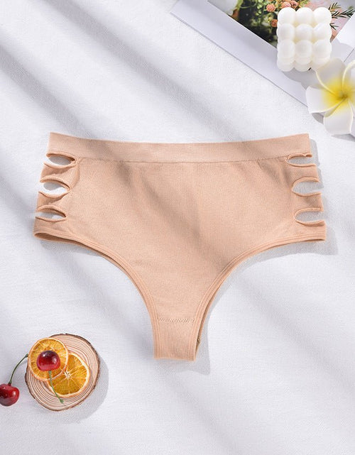 Load image into Gallery viewer, Seamless High Waist Shaping Tied Hollow Women&#39;s Underwear 2668south
