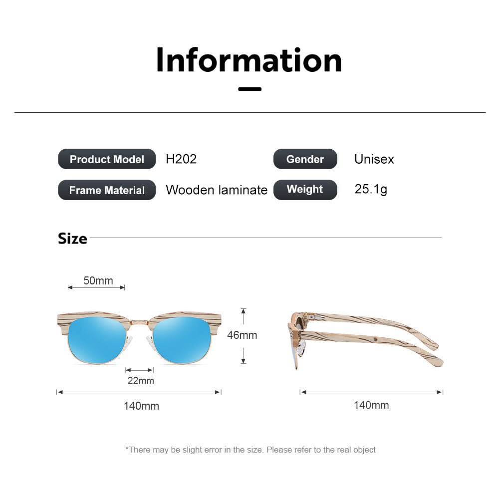 Semi-rimless Fashion Men's And Women's Polarized Sunglasses UV400 2668south