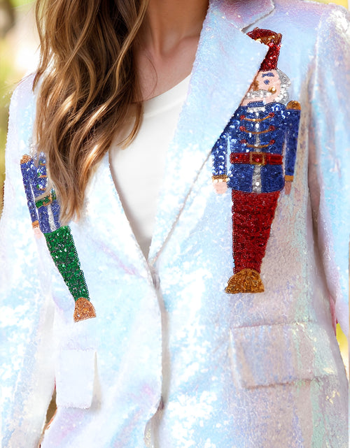 Load image into Gallery viewer, Sequin Nutcracker Long Sleeve Blazer 2668south
