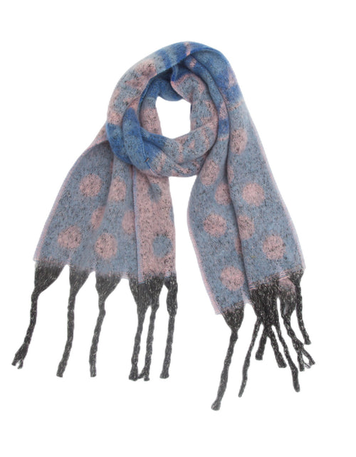 Load image into Gallery viewer, Shawl Thickened Scarf Tassel Jacquard Dot Scarf 2668south
