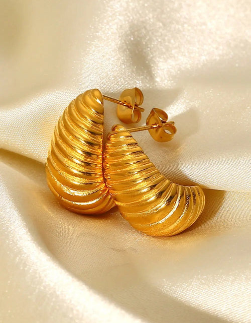 Load image into Gallery viewer, Shell Shore Spiral Stud Earrings 2668south
