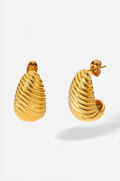 Shell Shore Spiral Stud Earrings 2668south