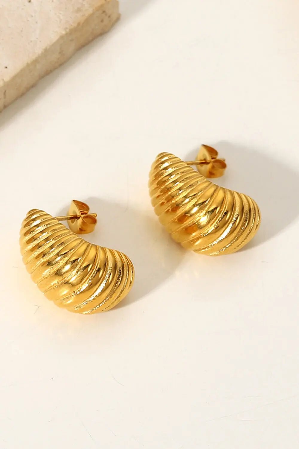 Shell Shore Spiral Stud Earrings 2668south