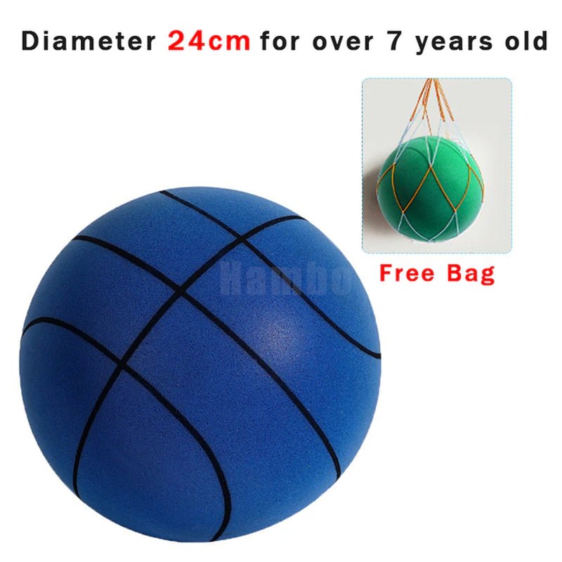 Silent Basketball Size 7 Squeezable Mute Bouncing Basketball Indoor Silent Ball Foam Basketball 24Cm Bounce Football Sports Toys 2668south