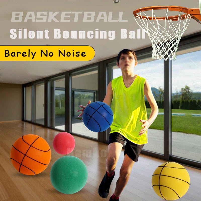 Silent Basketball Size 7 Squeezable Mute Bouncing Basketball Indoor Silent Ball Foam Basketball 24Cm Bounce Football Sports Toys 2668south