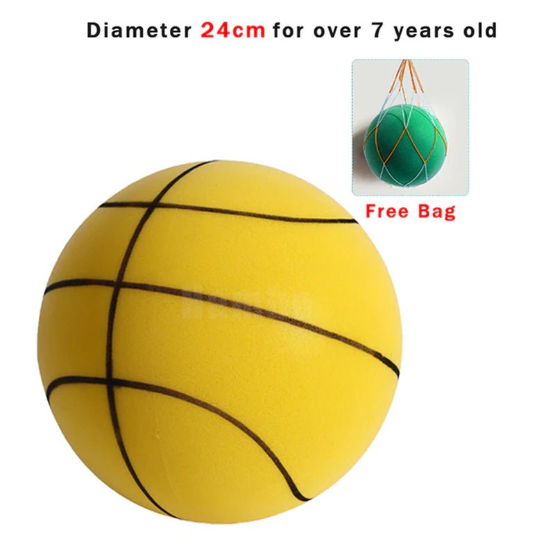 Silent Basketball Size 7 Squeezable Mute Bouncing Basketball Indoor Silent Ball Foam Basketball 24Cm Bounce Football Sports Toys 2668south