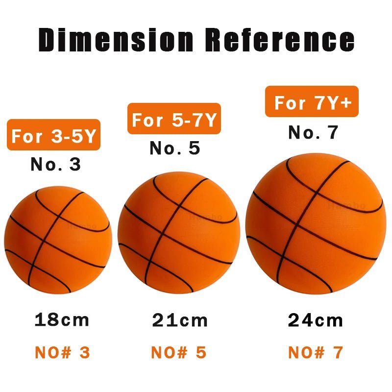 Silent Basketball Size 7 Squeezable Mute Bouncing Basketball Indoor Silent Ball Foam Basketball 24Cm Bounce Football Sports Toys 2668south